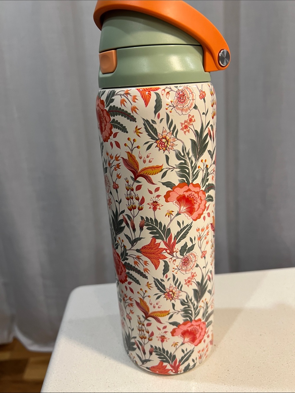 Manna Floral Print 30 oz Water Bottle